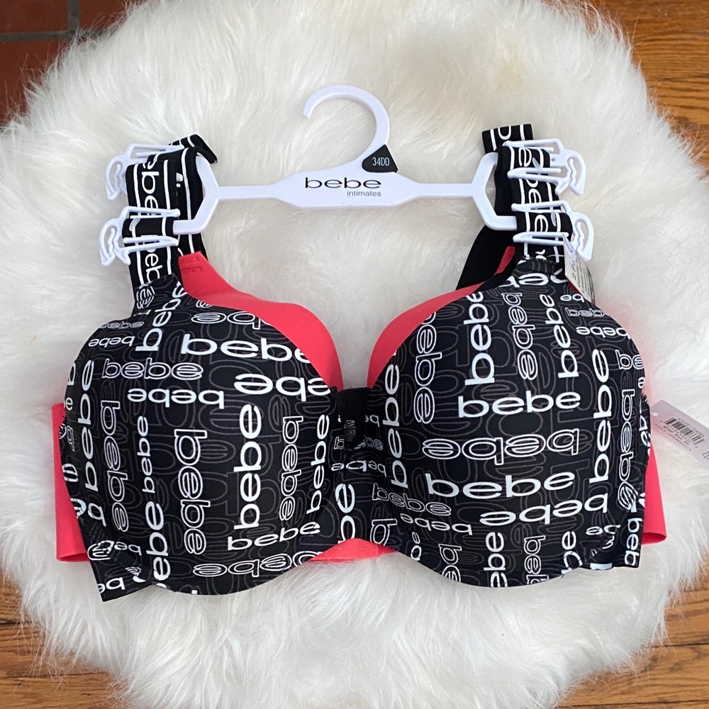 Bebe Black & Red Bra